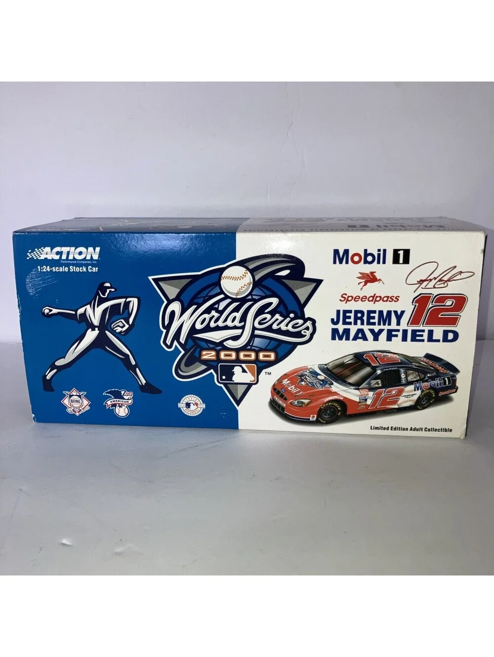 VTG 2000 Jeremy Mayfield Mobil 1 MLB World Series 1/24 Action NASCAR Diecast NEW
